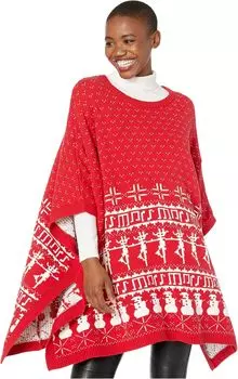 Свитер Fair Isle Knit Cape Whoopi, красный
