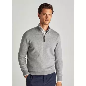 Свитер Faonnable Cosilk Half Zip, серый