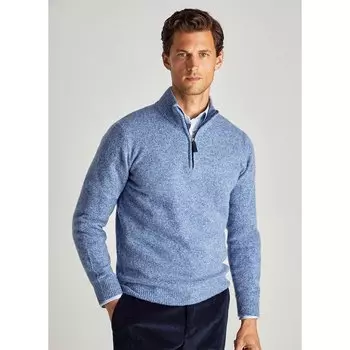 Свитер Faonnable Lmswo Half Zip, синий