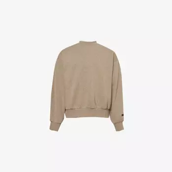 Свитер Fear Of God Essentials с логотипом из хлопкового микса, бежевый