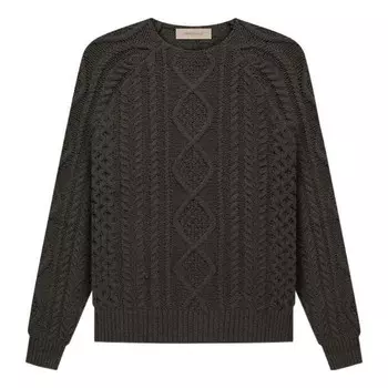 Свитер fw22 cable knit 'off black' Fear Of God Essentials, черный