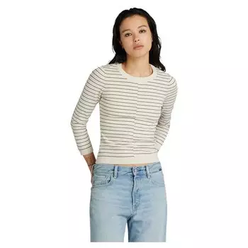 Свитер G-Star Broken Lt Wt crew neck, бежевый