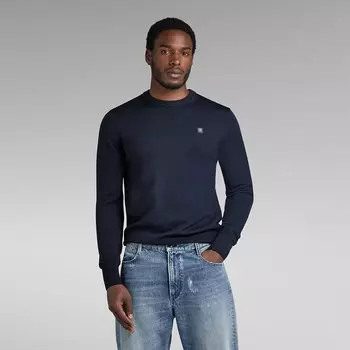 Свитер G-Star Premium Core R Crew Neck, синий