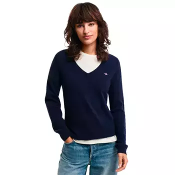 Свитер Gant 4805262 v neck, синий