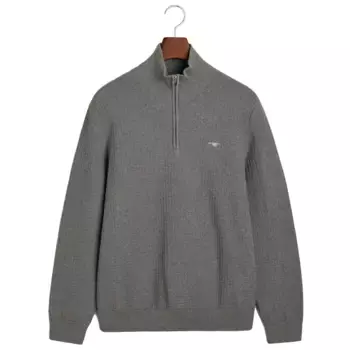 Свитер Gant 8030214 half zip, серый
