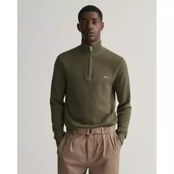 Свитер Gant 8040523 Half Zip, коричневый
