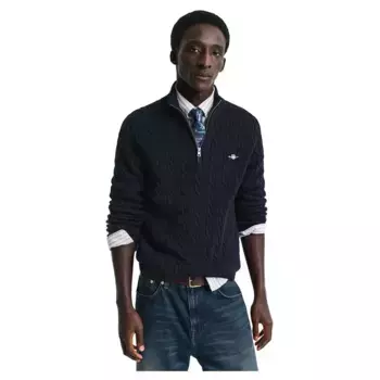 Свитер Gant 8050603 half zip, синий