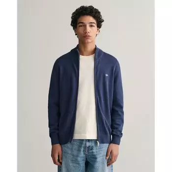 Свитер Gant Casual Full Zip, синий