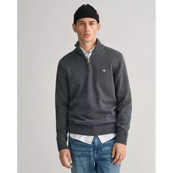 Свитер Gant Casual Half Zip, серый