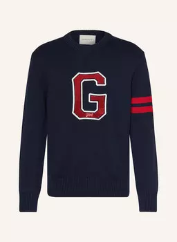Свитер GANT, цвет DUNKELBLAU/ROT/WEISS