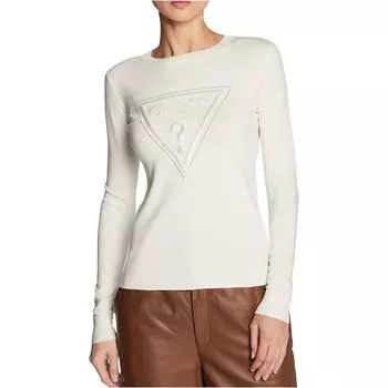 Свитер Guess Iconic Round Neck, белый