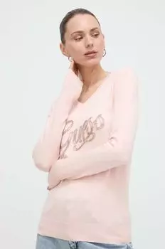 Свитер Guess, розовый
