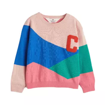 Свитер H&amp;M Block colors, розовый