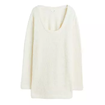 Свитер H&amp;M Fluffy-knit, кремовый