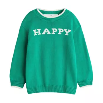 Свитер H&amp;M Happy, зеленый
