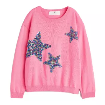 Свитер H&amp;M Stars, розовый