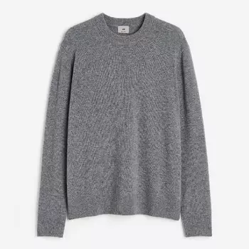 Свитер H&M Regular Fit Wool, темно-серый