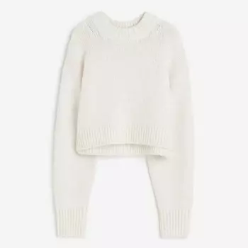 Свитер H&M Short, белый