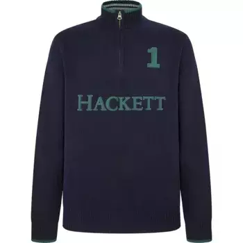Свитер Hackett HM703226 half zip, синий