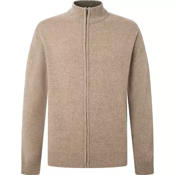 Свитер Hackett Lambswool Full Zip, бежевый
