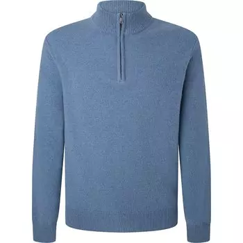 Свитер Hackett Lambswool Half Zip, синий