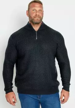 Свитер Half Zip BadRhino, цвет navy