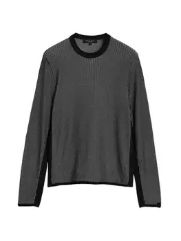Свитер Harvey с круглым вырезом Rag & Bone, черный