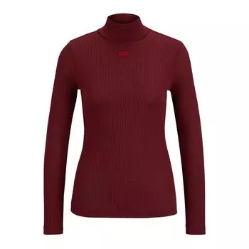 Свитер HUGO Dinelane High Neck, красный