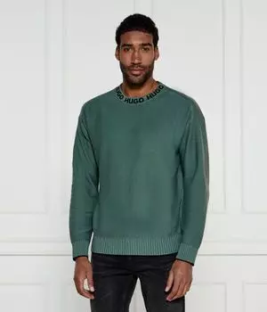 Свитер Hugo Smarlo Regular Fit, зеленый