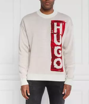 Свитер Hugo Sohugoh Regular Fit, бежевый