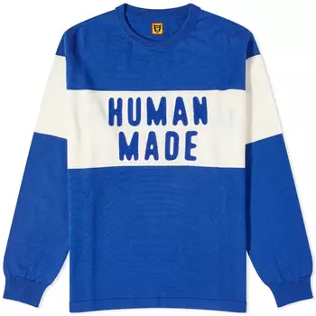 Свитер Human Made Logo Knitted, синий