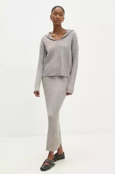 Свитер и юбка Answear Lab, серый
