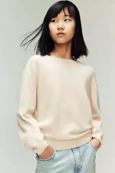 Свитер из кашемировой смеси H&M, бежевый