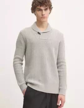 Свитер из смесовой шерсти Superdry, серый