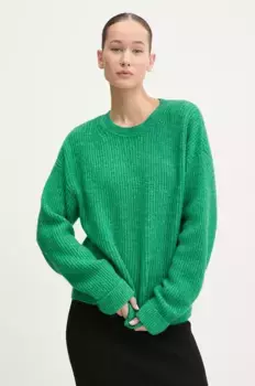 Свитер из смесовой шерсти Superdry, зеленый