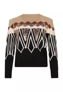 Свитер IZIA, цвет Beige/Light beige