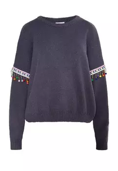 Свитер IZIA Sweater Hoona, темно-серый