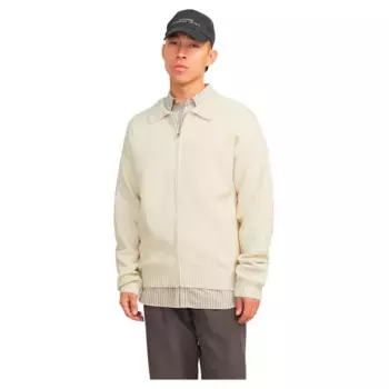 Свитер Jack & Jones Fox full zip, бежевый