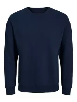 Свитер Jack & Jones Plus Sweatshirt Bradley, темно-синий
