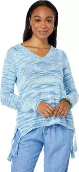 Свитер Jody с V-образным вырезом Lilly Pulitzer, цвет Blue Peri High Tide Space Dye