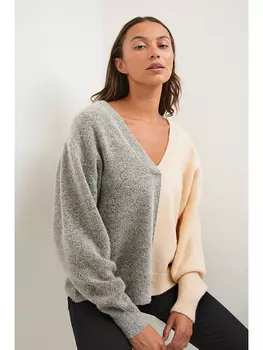 Свитер Kaffe Polly, цвет Grau/Creme