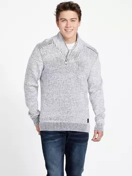 Свитер Клео с шалью Guess Factory, цвет Light Melange Grey