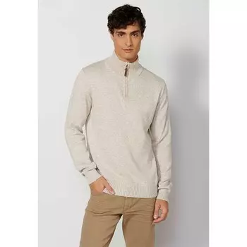 Свитер Koroshi Half Zip, бежевый