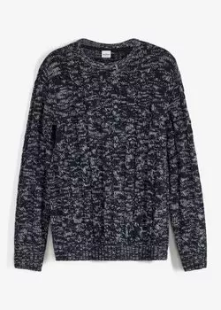 Свитер косой вязки John Baner Jeanswear, синий