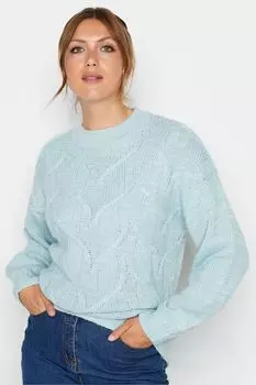 Свитер косой вязки Long Tall Sally, синий