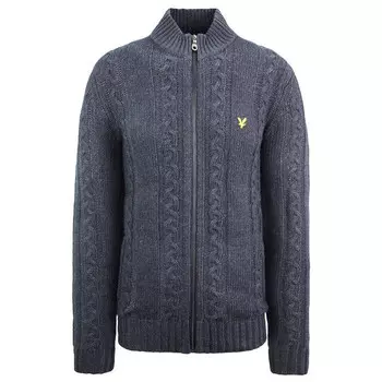 Свитер косой вязки Lyle & Scott, синий