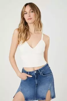 Свитер крючком Forever 21, кремовый