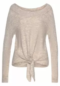 Свитер LASCANA Strick, бежевый