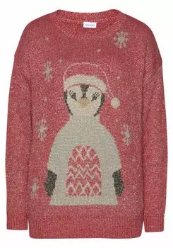 Свитер LASCANA Sweater, красный