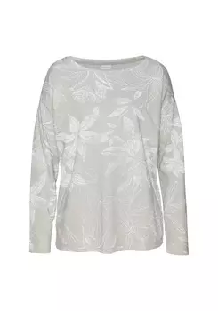 Свитер LASCANA Sweatshirt, цвет grau-gemustert